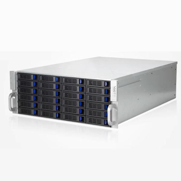 Quality Servers 4U24 Disk Hot Swap Chassis Industrial NVR Storage Case NAS 4U GPU Server Chassis with Private Mold for sale