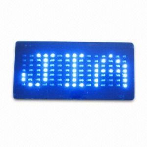Programmable white light LED message display cap