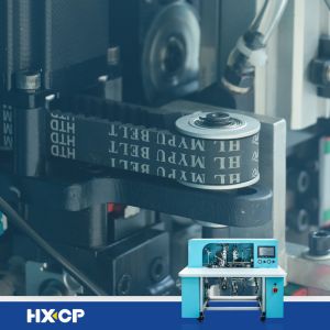 HX18B Semi Auto Notebook Elastic Band Elastic String Fixing Machine Cover Edge