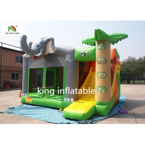 Outside PVC Tarpaulin Inflatable Jumping Castle With Digital Printing