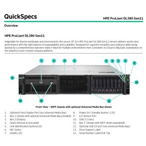 Hpe Proliant Dl380 Gen11 Server 877625-B21 2u Server Rack