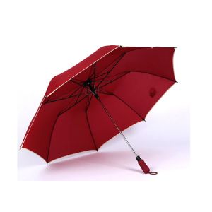 Buy cheap 2 Folding Custom Logo Golf Umbrellas , Golf Umbrella For Rain With Relective Piping Cover from wholesalers