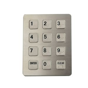 Buy cheap 12 key numeric keypad matrix keypad vending machine keypadswith flat key buttons from wholesalers