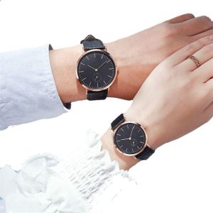 Buy cheap Leather Couple Quartz Watch Rectangular Analog Dial Wearproof from wholesalers