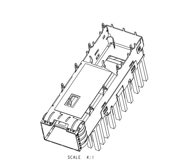 Quality 2291634-1 Position SFP+ Cage with Heat Sink Connector Press-Fit Through Hole for sale