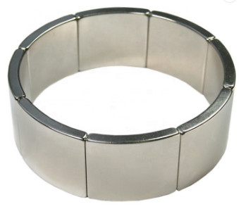 Buy cheap N35 Permanent Neodymium Motor Magnets Curved Arc Rare Earth Segment Magnet from wholesalers
