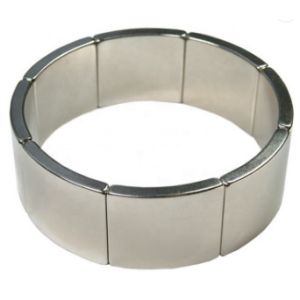 Buy cheap N35 Permanent Neodymium Motor Magnets Curved Arc Rare Earth Segment Magnet from wholesalers