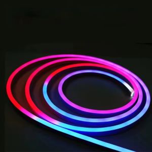 Buy cheap 12V Addressable SMD3535 RGB Neon Light 84D/M RGBIC 5M LED Flexible Neon Light product