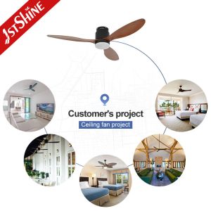 Buy cheap 52 Inch Flush Mounted Ceiling Fan Light Decorative Plastic Dc Motor from wholesalers