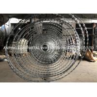 Buy cheap Goverment Use Double Circle BTO30 Razor Wire , SS304 Concertina Coil product