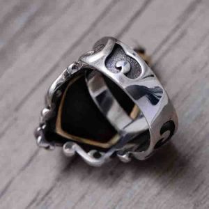 Buy cheap Retro Elephant Style Thai Sterling Silver Men Ring (056250) from wholesalers