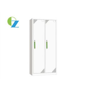 Buy cheap KD Structure Steel Cupboard With Locker , 2 Door Staff Clothes Cabinet from wholesalers