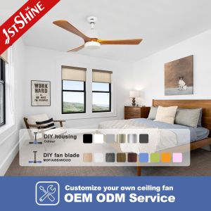 Buy cheap 42"/ 52"/ 60" Solid Wood Ceiling Fan with light for smart home DC Motor from wholesalers