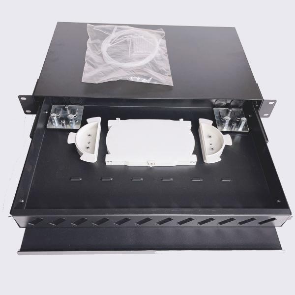 Buy cheap 1U 12 Ports 19 Inch SC Duplex Fiber Optic Patch Panel with Customized Logo and OEM ODM Service in Cold-Roll Steel from wholesalers