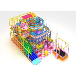 Buy cheap Candy Themed  Playground Systems  Amusement Park Equipment With Rainbow Slide from wholesalers