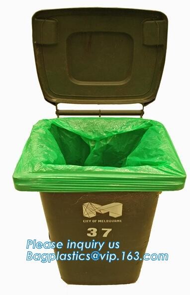 Compostable Caddy Liners plastic Garbage Bag on Roll, biodegradable compostable
