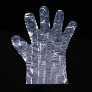 China Plastic Disposable PE Gloves Clear Color Plastic Polythene Disposable Glove on sale