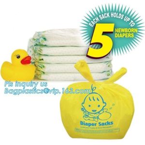 Nappy Sacks, Biodegradable Compostable Scented High Quality HDPE Plastic Baby