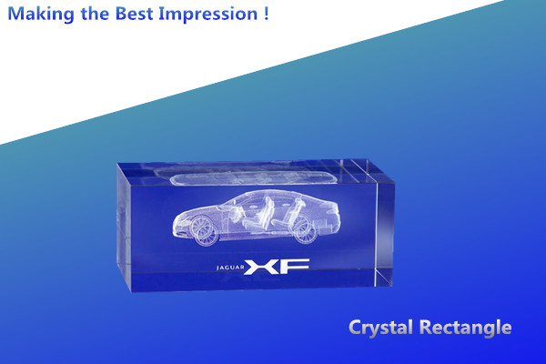 Quality LRB CRYSTAL RECTANGLE/crystal 3d rectangle/3d crystal bevelled rectangle/blank rectangle for sale