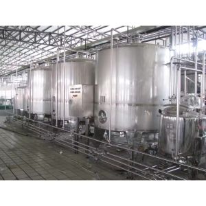 Food Sanitary Grade Milk Processing Line with PLC Control System and 380V/50Hz