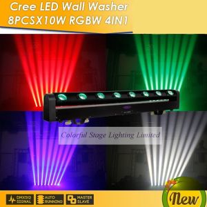 Buy cheap 8x10W RGBW 4 in 1 LED Moving Head Wash Bar from wholesalers