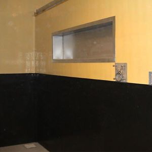 Black Flexible Durable Fireproof Shock Absorption 1m Width 2m Length Rubber