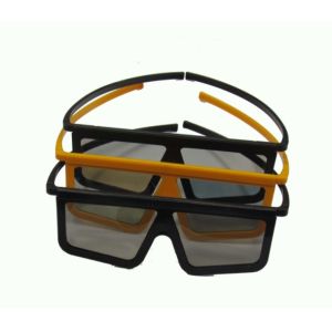 ABS Plastic Frame Linear Polarized 3D Glasses / Movie Eyewear