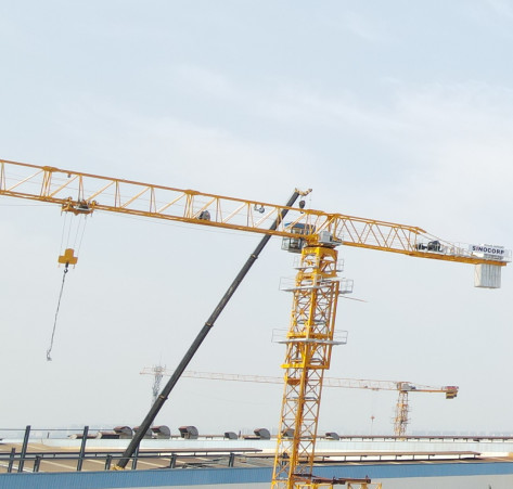 Buy cheap QTP6015-8 Flat Top Tower Crane:Efficiency and Safety from wholesalers