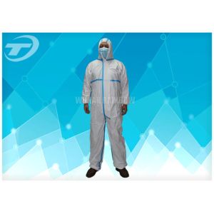 Buy cheap Non Woven 4/5/6 Taped Disposable Protective Coverall By SMS Or Microporous Film Laminated Materials from wholesalers