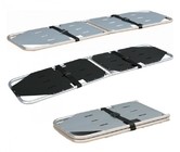 Quality 185cm X 50cm High Strength Aluminum Alloy Folding Stretcher Hospital Rescue Medical Equipment Fold Foldaway Littler for sale