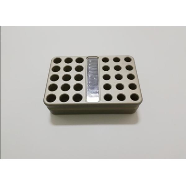 Buy cheap 30 Sites Sample Metal Test Tube Display Rack 384 Plate Cooperate With Cooling Core from wholesalers