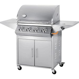 Buy cheap Factory price kitchen bbq easy grill slow 4 burners stainless steel protable gas BBQ grill product