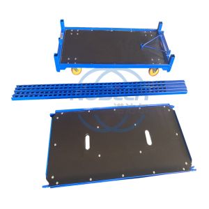 Hot Dip Galvanized Danish Flower Trolley 40KG/shelf Loading Capacity