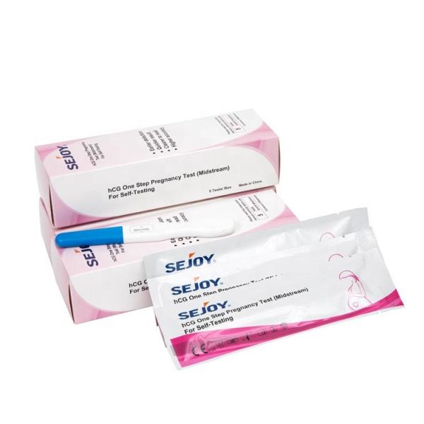 Quality Cassette Pregnancy Test Kit HCG Household Medical Supplies Midstream Urine for sale