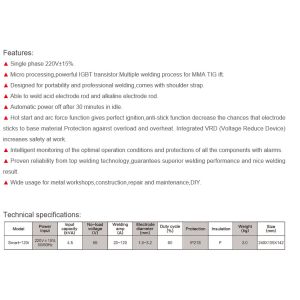 Single Phase Welding Machine 120 Amp