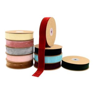 Buy cheap Wholesale Black And White Stretch Double Sided Tape Velvet Ribbon from wholesalers