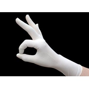 Buy cheap Soft Disposable Surgical Gloves Protective Comfortable Resisting Acid Without product
