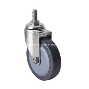 Buy cheap 75mm Diameter Stainless Threaded Swivel PU Caster S3433-74 for Customized Request from wholesalers