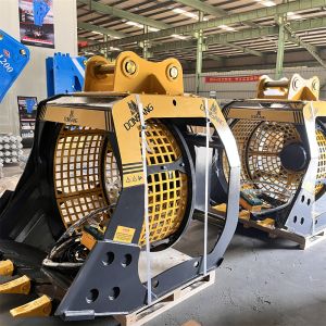 Excavator Attachment Rotating Screening Bucket Rotating Screening Bucket