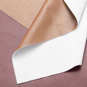 Smooth Garment PU Leather Knitted Four Sided Elastic Faux Leather