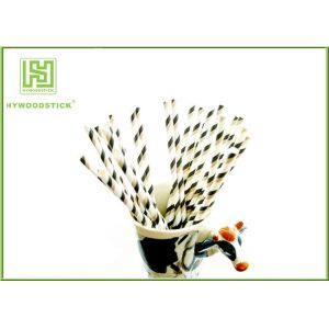 Buy cheap Black And White Bulk Party Paper Straws Decorations Usage Environmentally Friendly from wholesalers