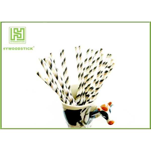 Buy cheap Black And White Bulk Party Paper Straws Decorations Usage Environmentally Friendly from wholesalers