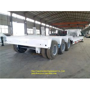 Buy cheap Gooseneck Low Bed Semi Trailer 60t Tri Fuwa BPW Axles For Heavy Machinery Transport from wholesalers