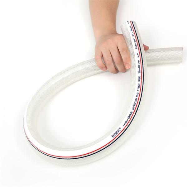 Quality Flexible Garden PVC Hose Colorful Fiber Reinforced Braided Hose ROHS Approved for sale