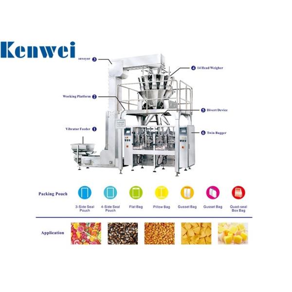 Quality High Speed Bag Packaging Machine For Weighing Candy for sale