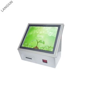 Buy cheap Self Service Countertop Touch Screen Kiosk With QR Barcode Scanner from wholesalers