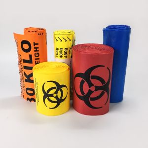 Buy cheap Custom Printing Plastic Biohazard Infectious Waste Bag In Roll from wholesalers