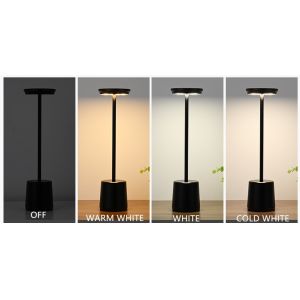 Wireless USB Rechargeable LED European Table Lamps with Touch 3 Step CCT