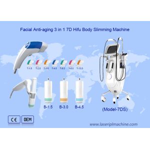 Professional 7D Hifu Eyes Wrinkles Removal Body Shaping Face Lifting MMFU