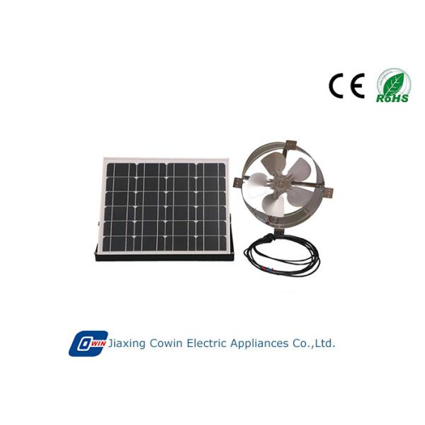 Buy cheap 20W Brushless Solar Powered Gable Vent Fan With 12in Aluminium Fan Blade from wholesalers